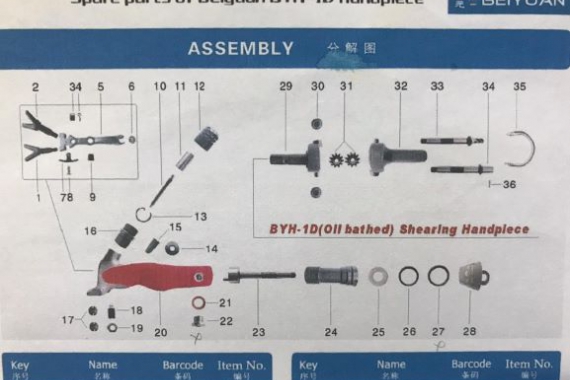 BYH-1D EL ALETİ PARÇALARI