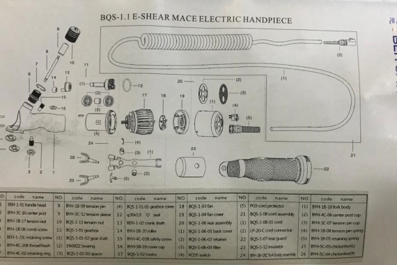 BQS-1 BEİYUAN ADAPTÖRLÜ KIRKIM MAKİNESİ